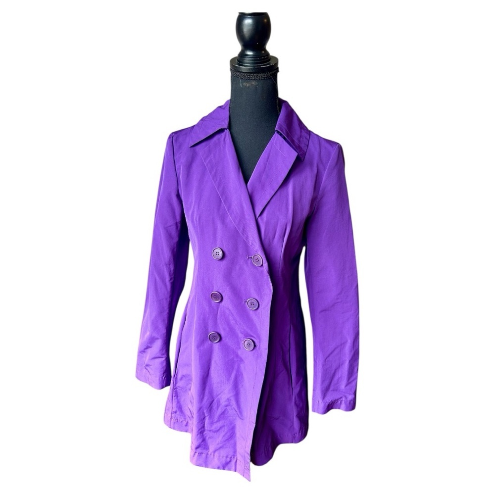 Aspesi Purple Double-Breasted Women's Coat
